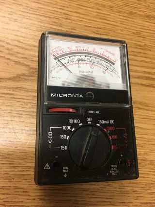 Radio Shack/tandy Micronta 22 - 212 Multimeter