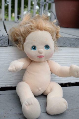 Vintage Mattel My Child Doll Blonde Hair Aqua Blue Eyes