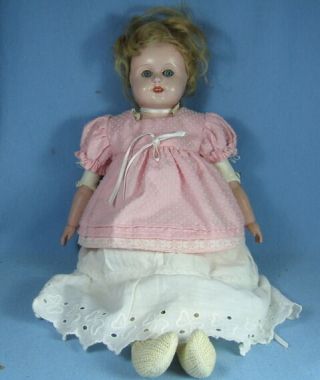 Minerva Antique German Doll - Jointed Kid Body Sleep Eyes Hair