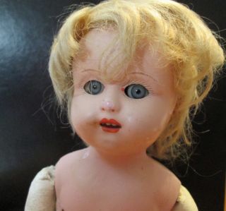 MINERVA Antique German Doll - Jointed Kid Body Sleep Eyes Hair 2