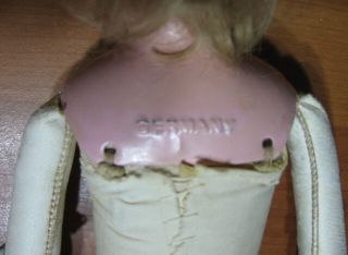 MINERVA Antique German Doll - Jointed Kid Body Sleep Eyes Hair 5