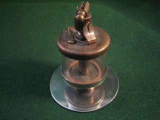 Vintage Lubricator Oiler Steam Hit And Miss Engine Glass Antique Old 2 - 1/2 Inch