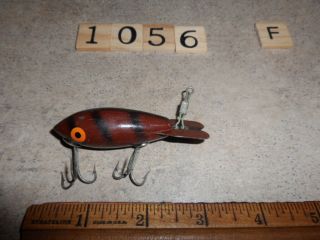 T1056 F Vintage Wooden Bomber Fishing Lure