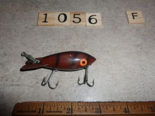 T1056 F VINTAGE WOODEN BOMBER FISHING LURE 2