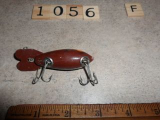 T1056 F VINTAGE WOODEN BOMBER FISHING LURE 4