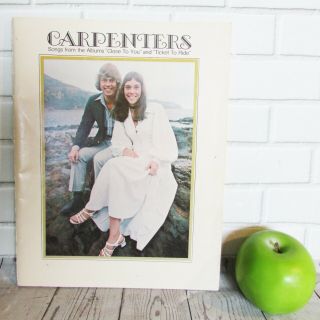 Vintage 70s? The Carpenters Sheet Music Book Piano Vocal Guitar 55 Pages 21 Song