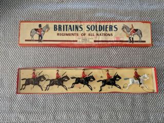 Antique Britains Toy Soldiers Royal Canadian Mounted Police 1349