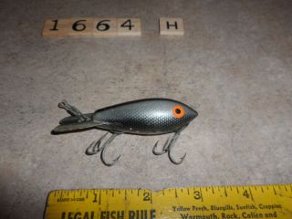 T1664 H VINTAGE WOODEN BOMBER FISHING LURE 2