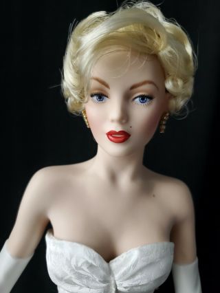 Marilyn Monroe Porcelain Doll Franklin 1997 " All About Eve " Vintage 19 "