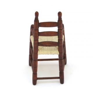 Artisan George Hoffman Dollhouse Miniature Shaker Child ' s High Chair 5