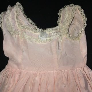 Vintage Madame Alexander Cissy Doll ❤ Pretty Pink Square Neck & Lace Nightgown 2
