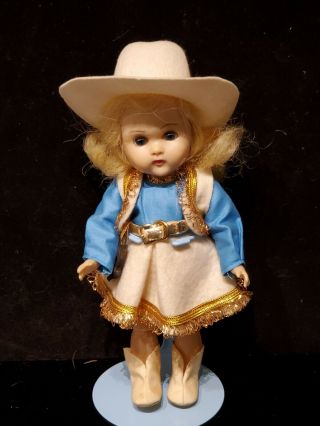 Vintage Vogue Ginny Bkw Doll In Playtime 6056 Cowgirl (1956)