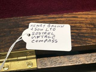 HENRY BROWNE & SONS Ltd London SESTREL boxed Compass maritime deck ships ship 4