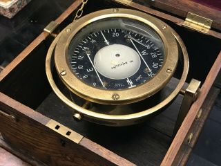 HENRY BROWNE & SONS Ltd London SESTREL boxed Compass maritime deck ships ship 6