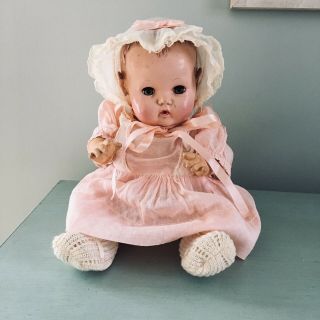 Vintage 11 " Dy - Dee Baby Doll Effanbee Mold 3 1940 