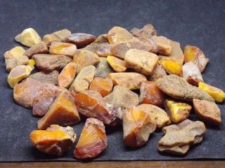 Antique natural Baltic amber stone egg yolk toffee amber 119g 老琥珀 波羅的海琥珀 2
