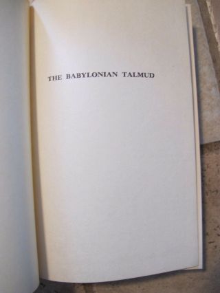Antique The Babylonian Talmud in Selection Leo Auerbach SECOND PRINTING 1944 3