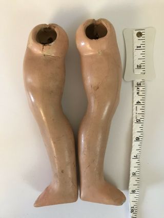 Antique Doll Legs 9” Parts Joint Dolly Hospital Supplies Art Repair A11