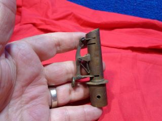 Antique Brass Spout For Leather Shot Pouch Flask Spout Only