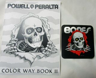Powell Peralta Skateboards Coloring Book,  Ripper Sticker Set
