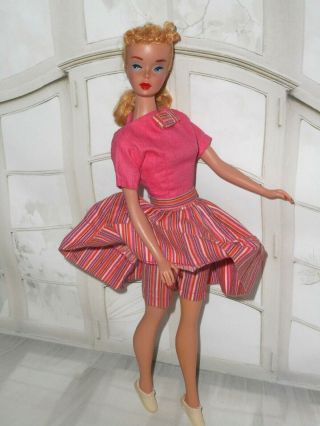 Vintage Barbie Clone Miss Suzette Pink Variation Resort Set Blouse Shorts Skirt