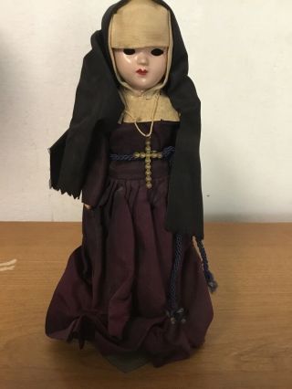 Vintage Knickerbocker Plastic Co.  Nun Doll