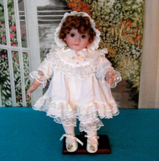 Vintage Doll Baby Clothes Large Dress Outfit Bonnet Hat Victorian Shoes Socks