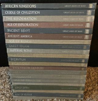 Vintage Great Ages Of Man - Complete Set Of 21 From Time Life Books Like