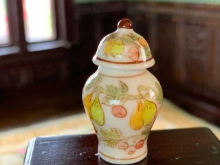 Vintage Miniature Dollhouse Artisan Lidded Urn France 