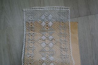 Great antique lace making pillow with 100 plus wooden bobbins 5