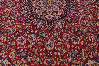 Traditional Oriental Rug Hand - Knotted Wool Collectible Home Decor Carpet 10 x 13 12