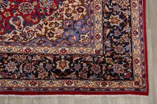 Traditional Oriental Rug Hand - Knotted Wool Collectible Home Decor Carpet 10 x 13 4