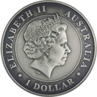 Australia 2018 1$ Australian Koala 1 Oz Colouring Antique Finish Silver Coin 2