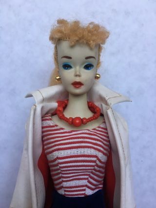 Vintage Ponytail Barbie 3 Blonde W/ Blue Eyeshadow 2