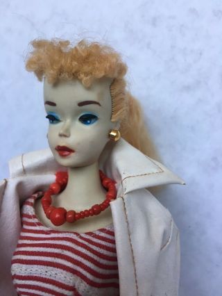 Vintage Ponytail Barbie 3 Blonde W/ Blue Eyeshadow 3