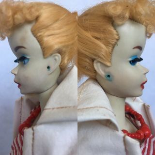 Vintage Ponytail Barbie 3 Blonde W/ Blue Eyeshadow 4