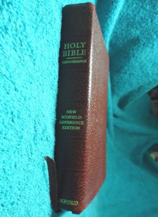 1967 Edition The Scofield Reference Bible Kjv,  Leather,  C C Refs,  Annotations