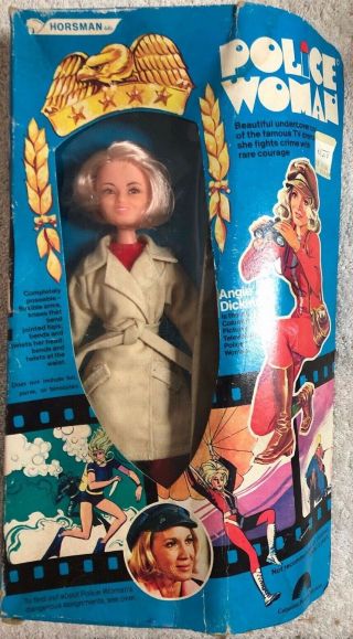 Police Woman 1974 Horseman Doll Angie Dickenson Action Figure Package