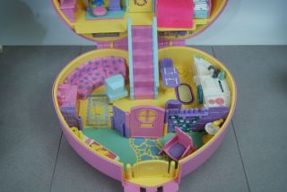 Vintage 1992 Bluebird Lucy Locket Large Polly Pocket Play Case READ 6