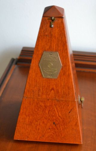Vintage/antique Metronome De Maelzel By Seth Thomas