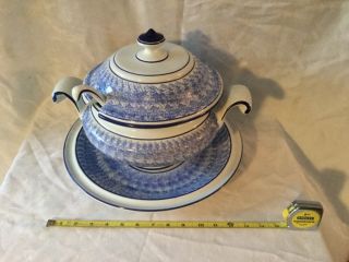 Majolica 4 Pc Hand Painted Portugal Hand Painted Soup Tureen