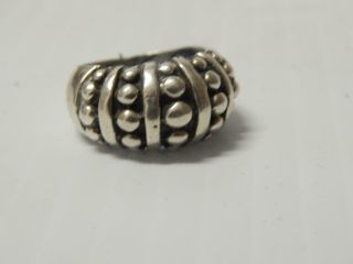 Antique Vintage Mexican Sterling Silver Colonial Design Ring Brutalist