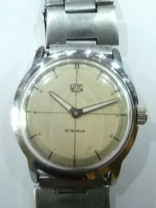 Vintage Umf Ruhla Watch Well 1970s Made In Gdr East Germany 15 Jewels.