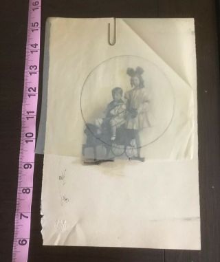 Vincent Price Estate: Antique Photo Of Young Vincent Price And Sister Lollie