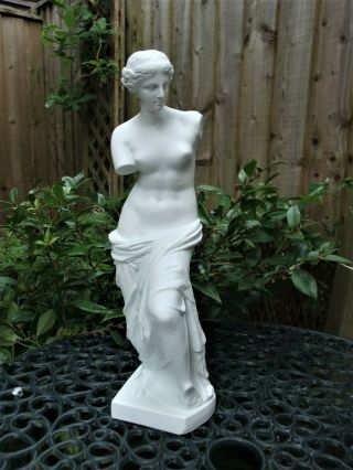 Antique 19thc Parian Figure Of Naked Female " Venus De Milo " C1880
