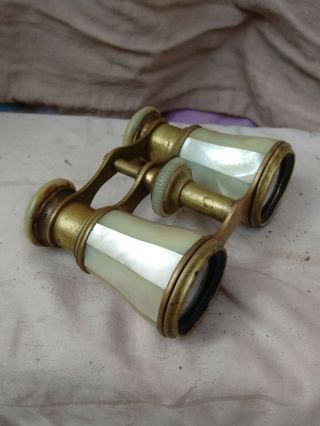 Vendome French Opera Glasses With Mother Of Pearl.  And Brass
