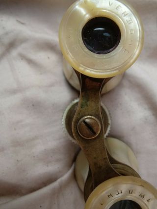 Vendome French Opera Glasses with Mother of Pearl.  and Brass 3