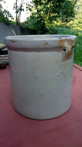 Vintage Stoneware Blue Crown 3 Gallon Crock Jug 2