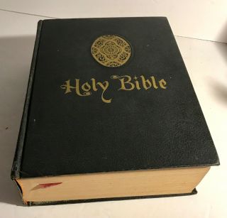 Vintage Very Large Bible,  King James Version,  Large Print,  11.  25 " X 8 " X 3.  25 "