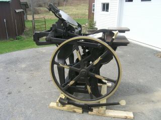 Chandler And Price 10x15 Antique Letterpress Printing Press.